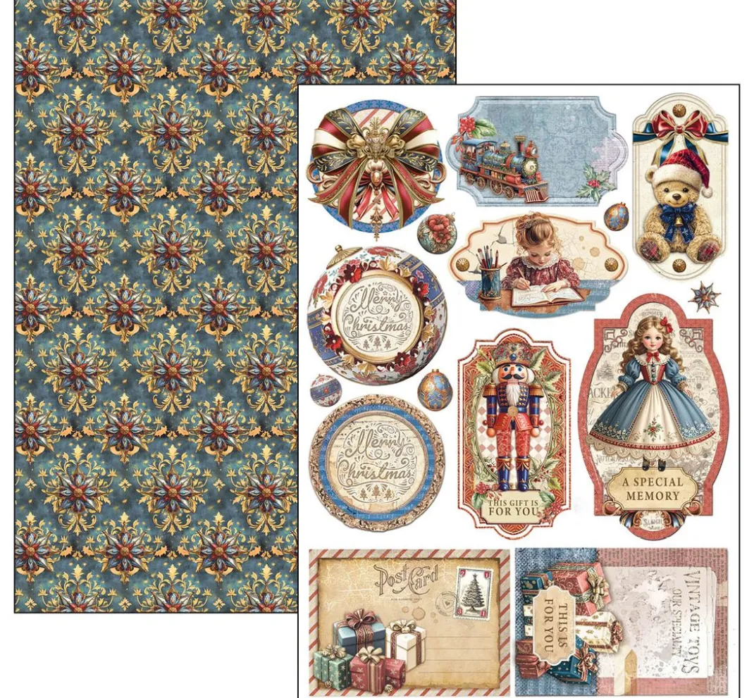 Ciao Bella Farb- & Motivblöcke|Scrapbooking>Papier-Set "Toy Shop"