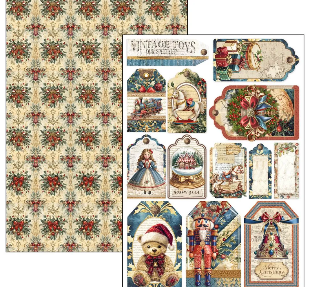 Ciao Bella Farb- & Motivblöcke|Scrapbooking>Papier-Set "Toy Shop"