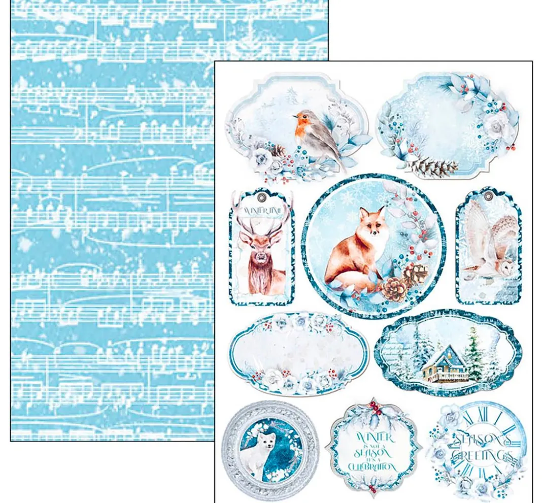 Kinder Ciao Bella Papier|Farb- & Motivblöcke>Papier-Set "Winter Journey"