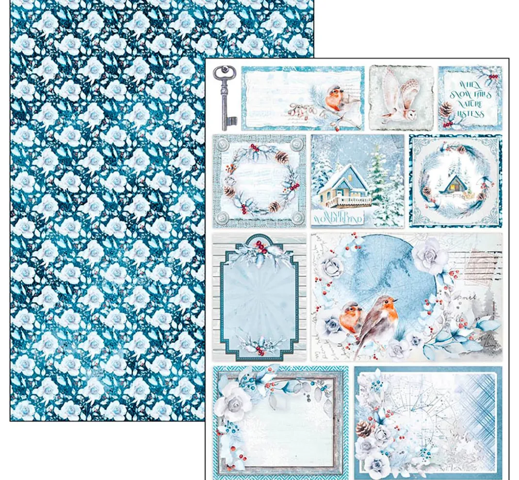Kinder Ciao Bella Papier|Farb- & Motivblöcke>Papier-Set "Winter Journey"
