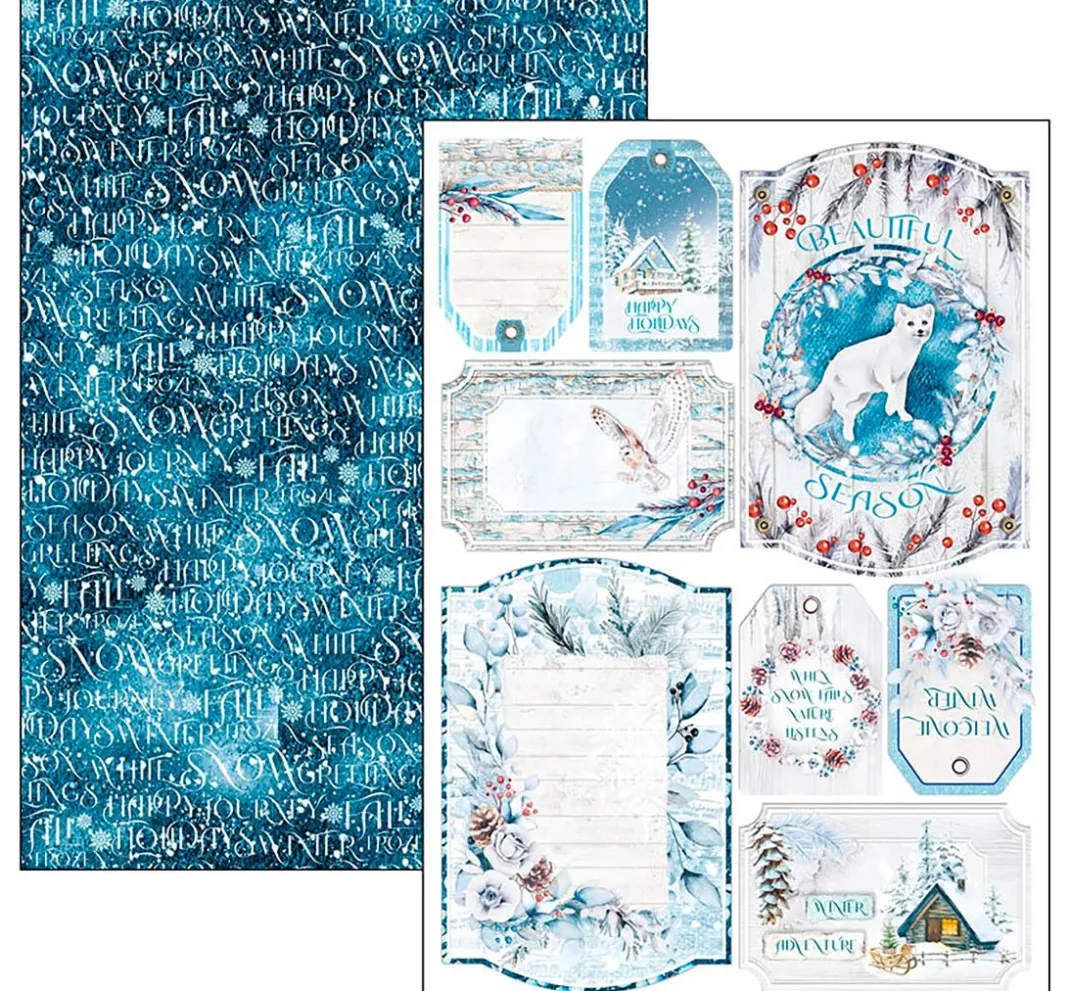 Kinder Ciao Bella Papier|Farb- & Motivblöcke>Papier-Set "Winter Journey"