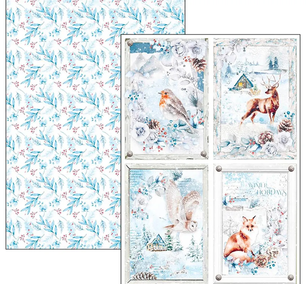 Kinder Ciao Bella Papier|Farb- & Motivblöcke>Papier-Set "Winter Journey"