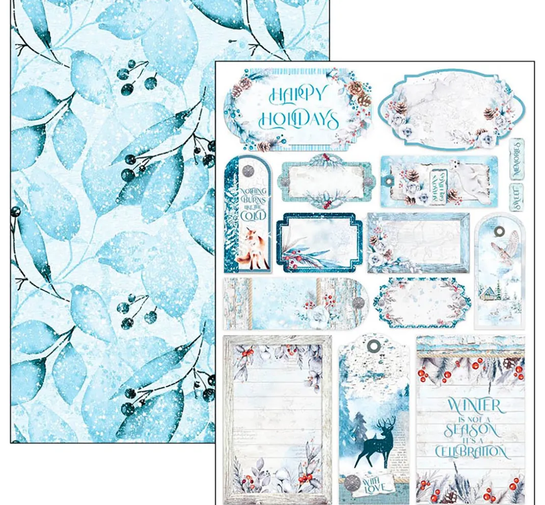 Kinder Ciao Bella Papier|Farb- & Motivblöcke>Papier-Set "Winter Journey"