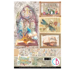 Ciao Bella Farb- & Motivblöcke|Scrapbooking>Papier-Set "Wizard Academy"