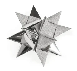 Gebrüder Bertels Origami & Papier Falten|Papierstreifen>Papierstreifen "Glitter, silber", 25 mm