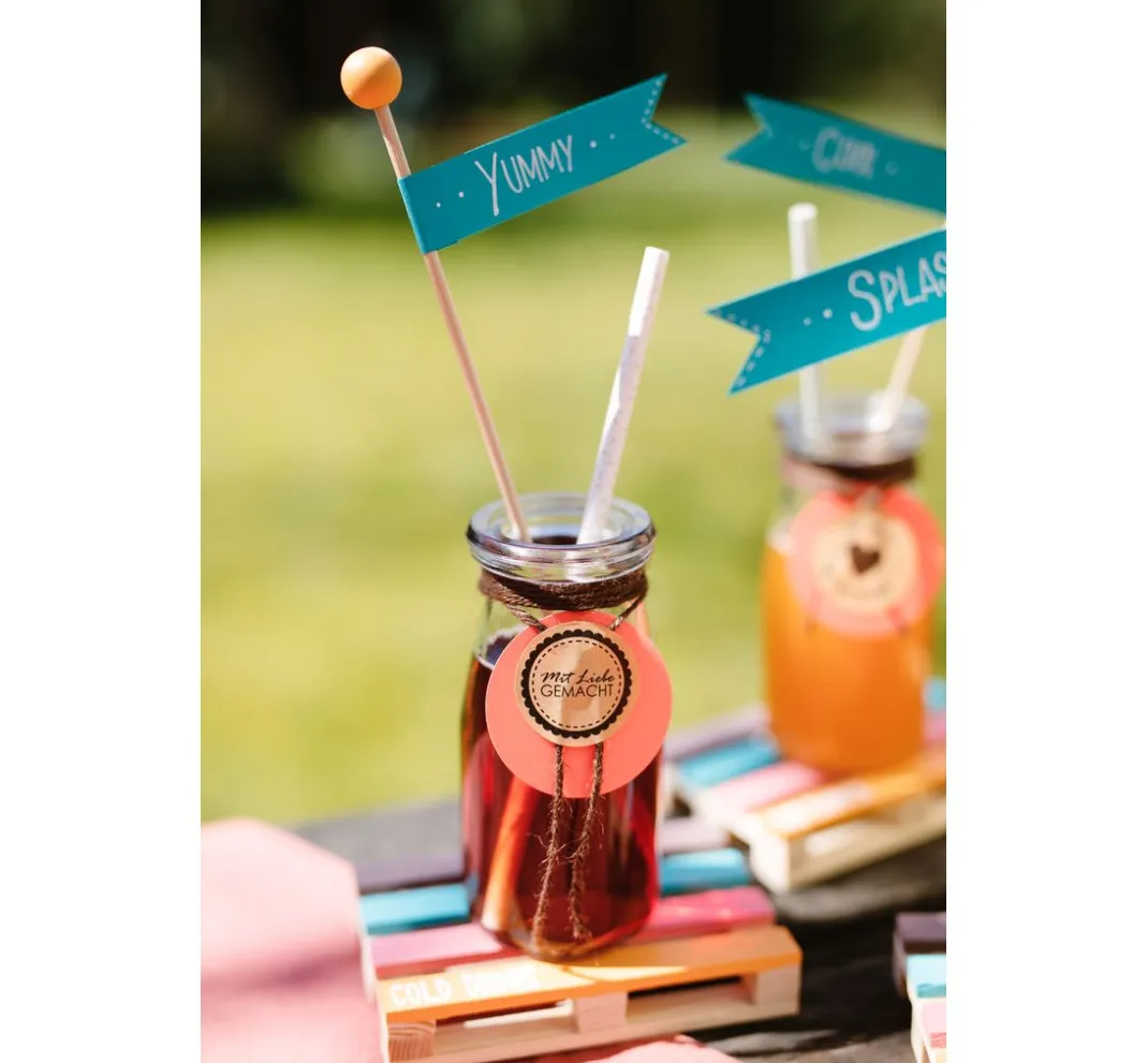 folia Backen>Papierstrohhalme, 25 Stück