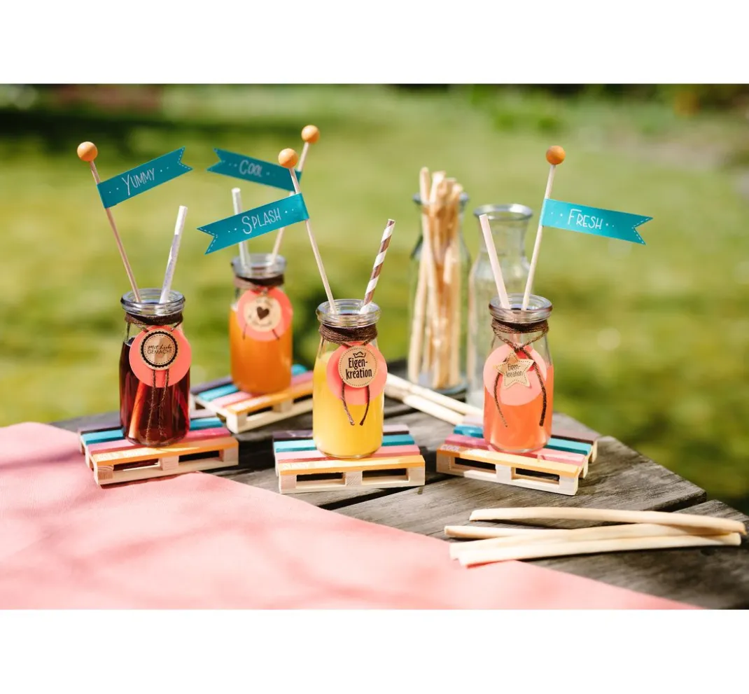 folia Backen>Papierstrohhalme, 25 Stück