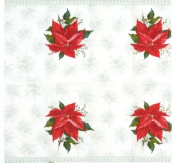 IHR Serviettentechnik>Papiertaschentücher "Classic Poinsettia"