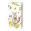 IHR Serviettentechnik>Papiertaschentücher "Hoppelhase im Frühling"