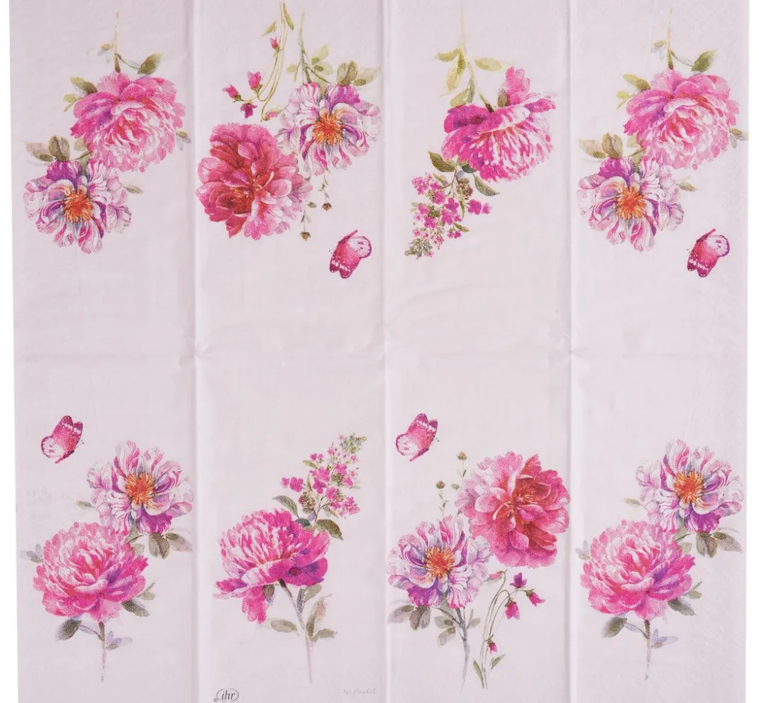 IHR Serviettentechnik>Papiertaschentücher "Jardin Rose"