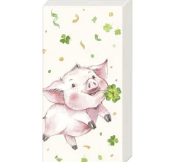 IHR Serviettentechnik>Papiertaschentücher "Lucky Pig"