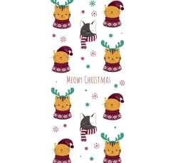 Paper+Design Serviettentechnik>Papiertaschentücher "Meowy Xmas"