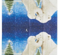 Paper+Design Serviettentechnik>Papiertaschentücher "Polar Bear Kiss"