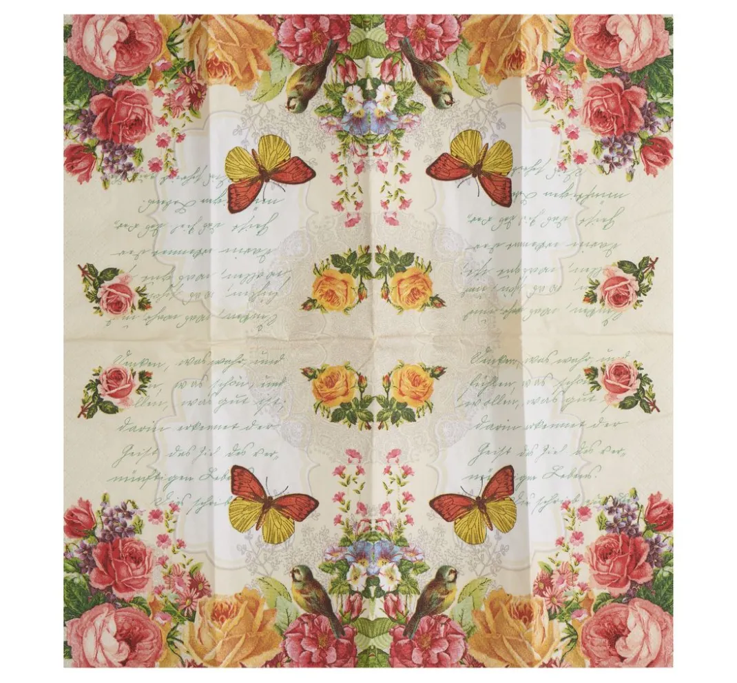 Paper+Design Serviettentechnik>Papiertaschentücher "Portrait of Butterfly"