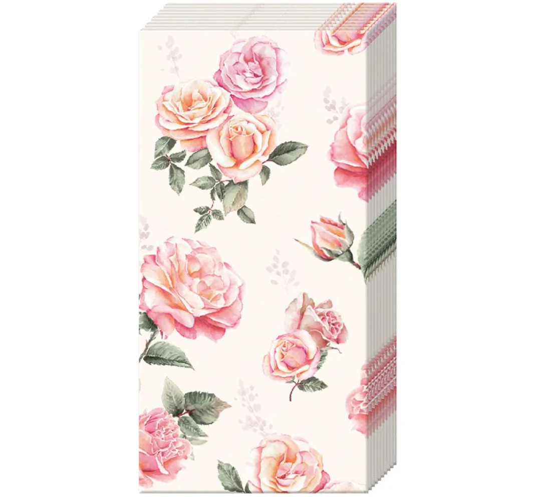 IHR Serviettentechnik>Papiertaschentücher "Roses"