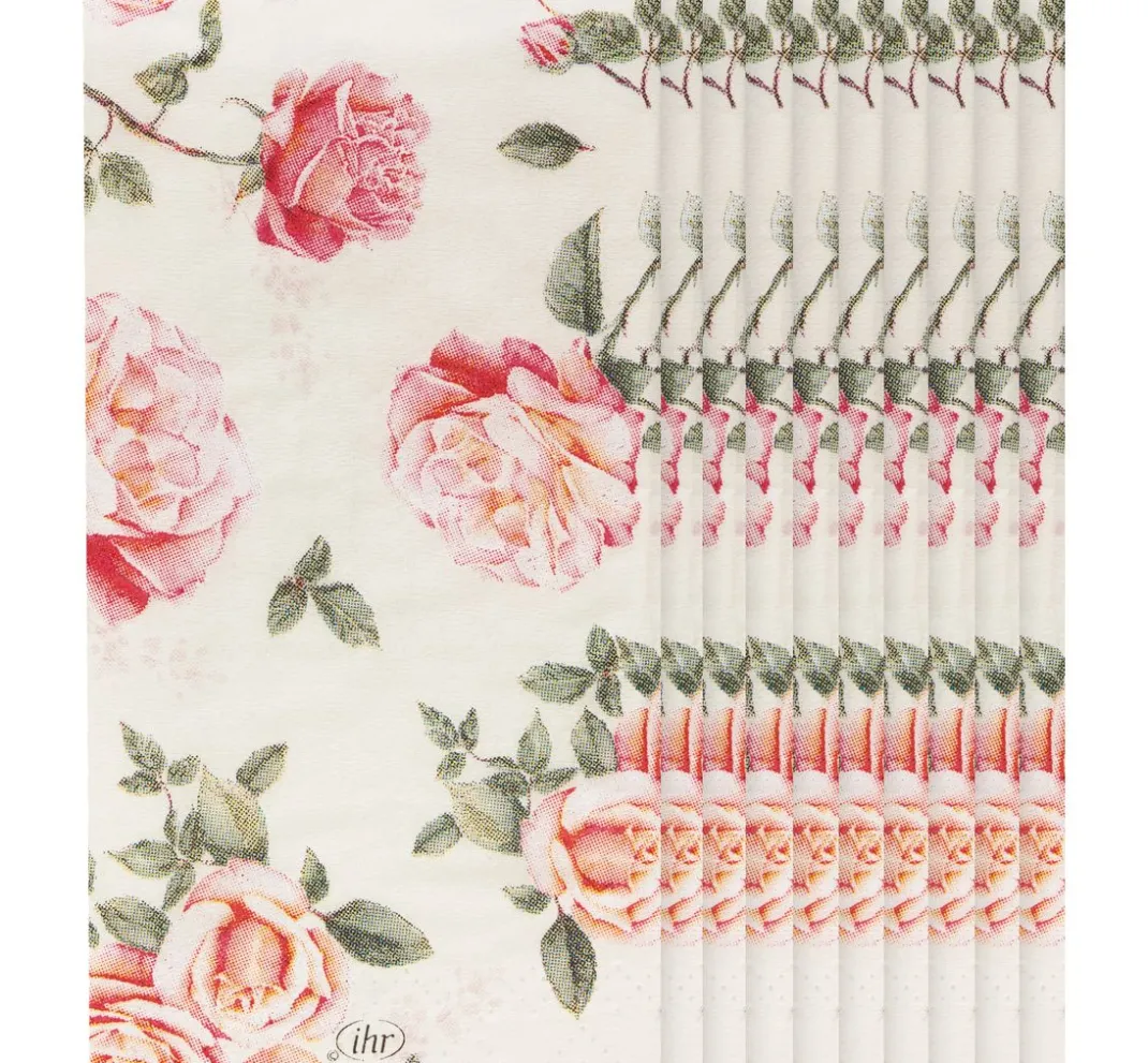 IHR Serviettentechnik>Papiertaschentücher "Roses"