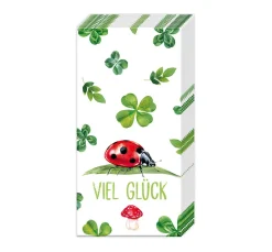 IHR Serviettentechnik>Papiertaschentücher "Viel Glück"