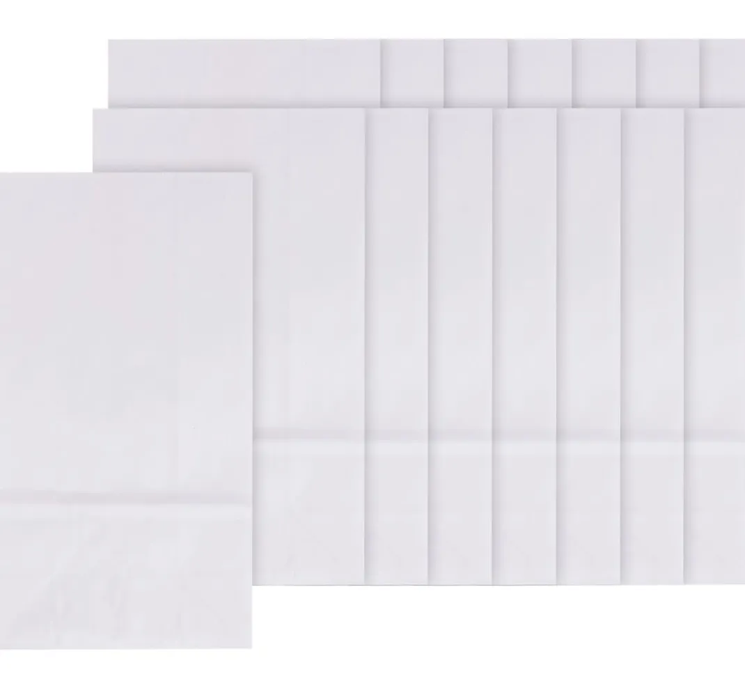 folia Backen|Tüten & Anhänger>Papiertüten, Blockboden, weiß