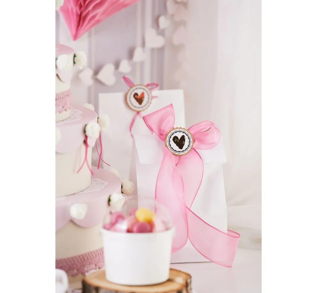 folia Backen|Tüten & Anhänger>Papiertüten, Blockboden, weiß