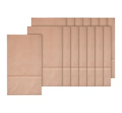 folia Backen|Tüten & Anhänger>Papiertüten mit Blockboden aus Kraftpapier, 15 Stück