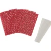 Rico Design Tüten & Anhänger|Papier-Bastelsets>Papiertüten Sterne-Set, klein, Punkte Rot
