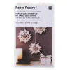 Rico Design Tüten & Anhänger|Papier-Bastelsets>Papiertüten Sterne-Set "Merry Christmas", klein, Weiß
