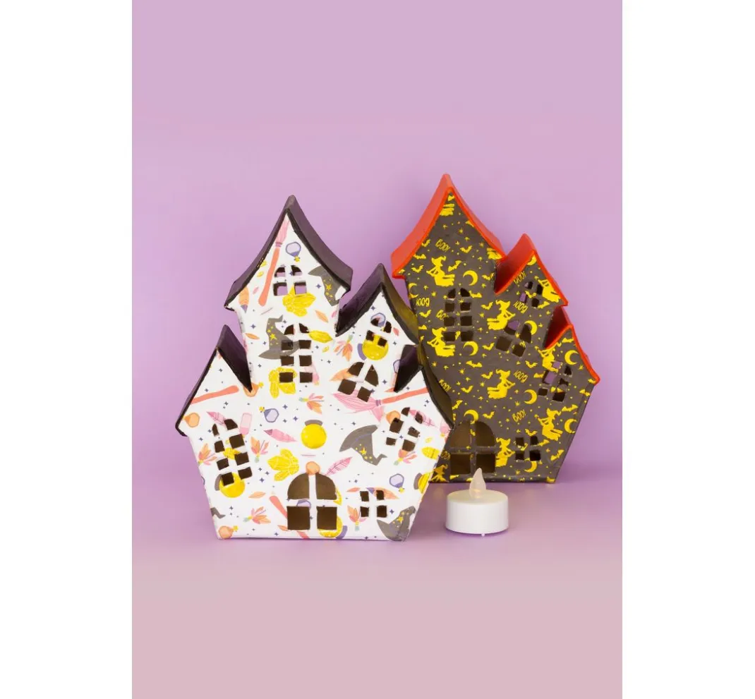 décopatch Décopatch|Holz, Mdf & Pappmaché>Papphaus zum Öffnen "Crazy Castle"