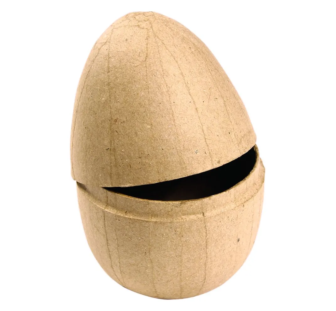 Kinder décopatch Holz|Holz, Mdf & Pappmaché>Pappmaché-Eier, teilbar, 5 Stück