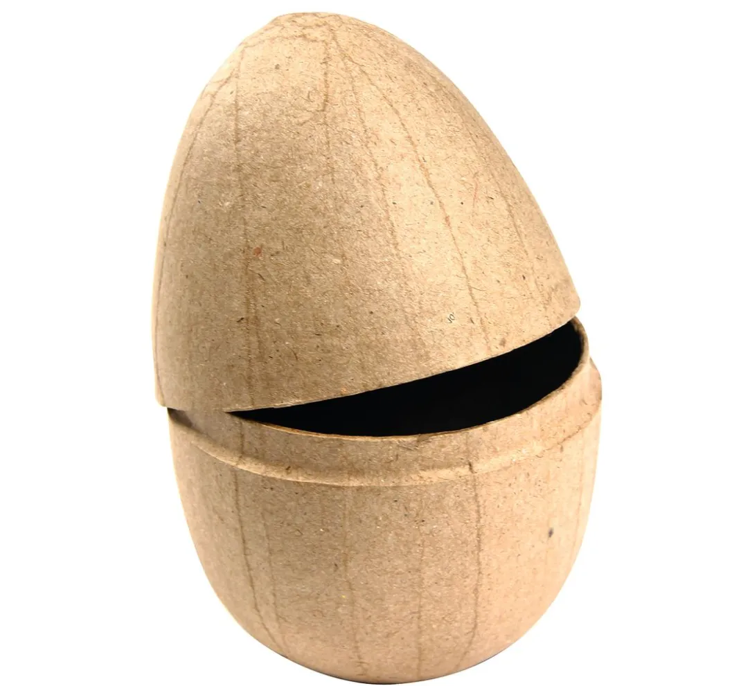 Kinder décopatch Holz|Holz, Mdf & Pappmaché>Pappmaché-Eier, teilbar, 3 Stück