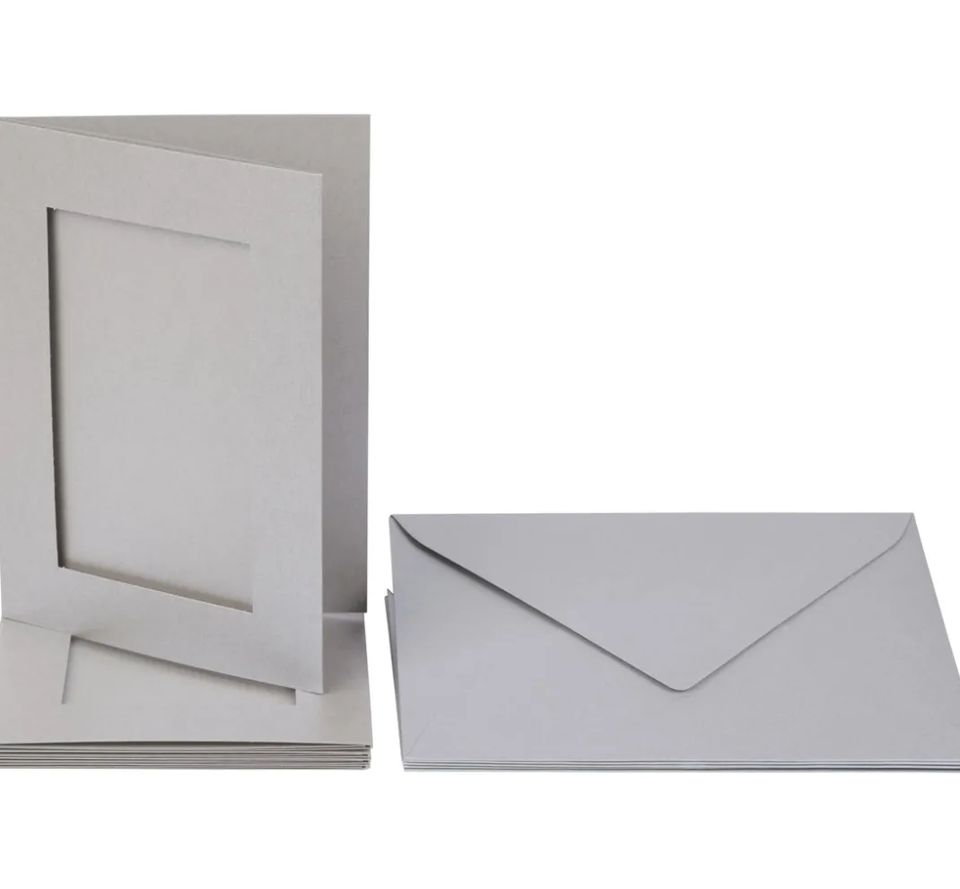 folia Kartengestaltung|Karten & Umschläge>Passepartoutkarten "Rechteck", DIN A6, 220g/m², 10-tlg.