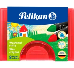 Kinder Pelikan Bastelfarbe|Wachsfarbe>Wachsmalstifte "Dreieckig", wasserfest