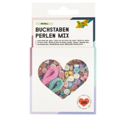 folia Freundschaftsarmbänder|Buchstabenperlen>Perlenmix "Buchstaben Pastell"