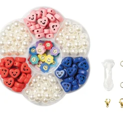 Kinder folia Kinderschmuck-Sets|Sets>Perlenmix "Happy"