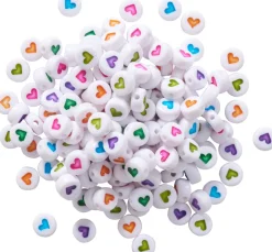 Kinder Rico Design Freundschaftsarmbänder|Perlenmix>Perlen-Set, rund, Herzen
