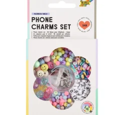 Kinder folia Handy- & Schlüsselanhänger|Sets>Phone Charms Set "Rainbow Smile"