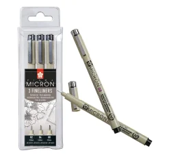 Sakura Stifte|Malen & Zeichnen>Pigma Micron Etui, 3er-Set