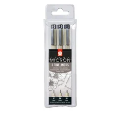 Sakura Stifte|Malen & Zeichnen>Pigma Micron Etui, 3er-Set