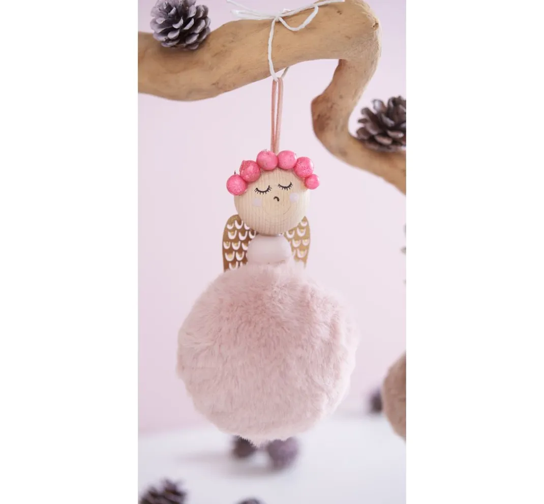 Kinder Othmar Decorations Pompons|Bastelzubehör>Plüsch Kugel "Filis", ca. Ø 9 cm, 2 Stück
