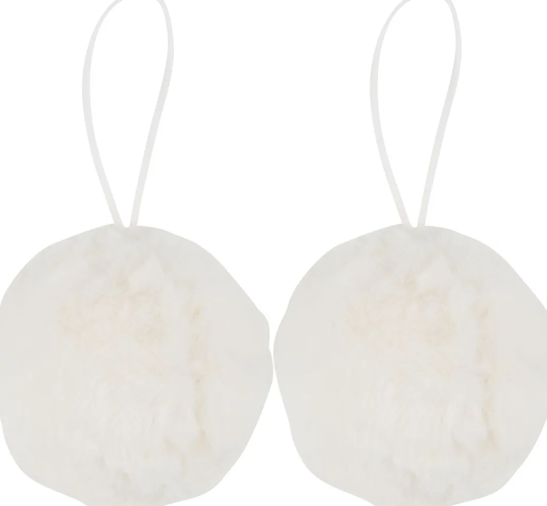 Kinder Othmar Decorations Pompons|Bastelzubehör>Plüsch Kugel "Filis", ca. Ø 9 cm, 2 Stück