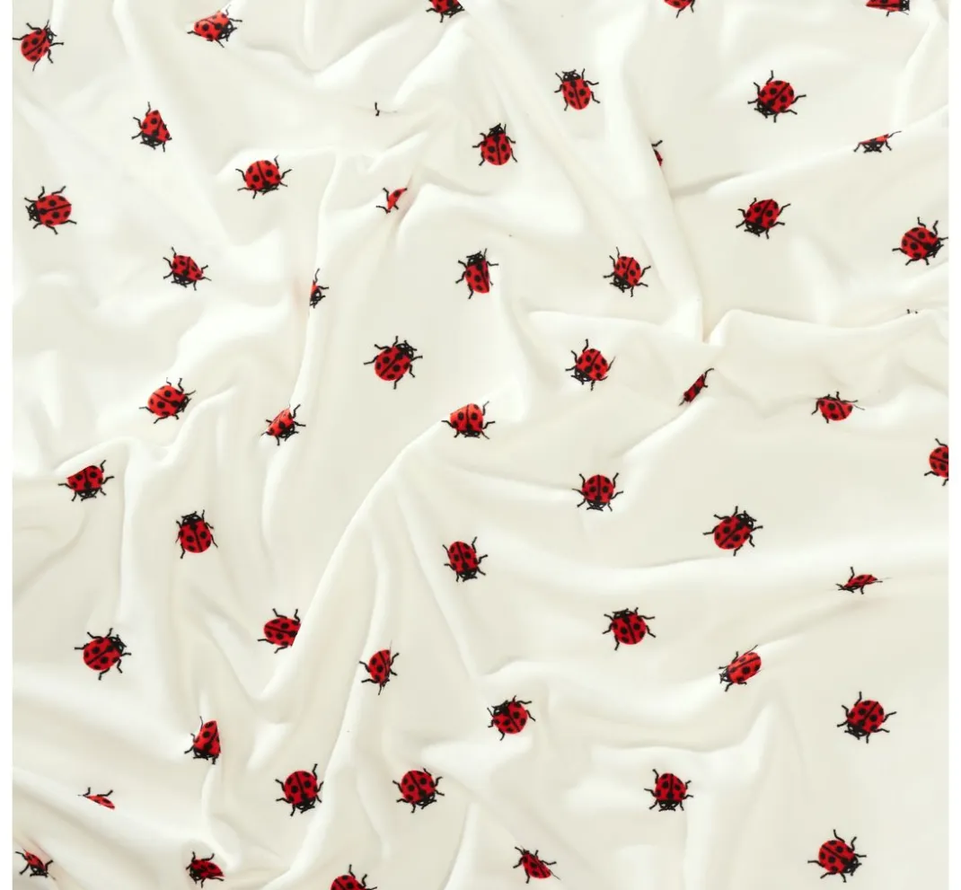 Kinder VBS Marktplatz Kinderstoffe|Jerseystoff>Polyester-Jersey Chilly Print "Marienkäfer"