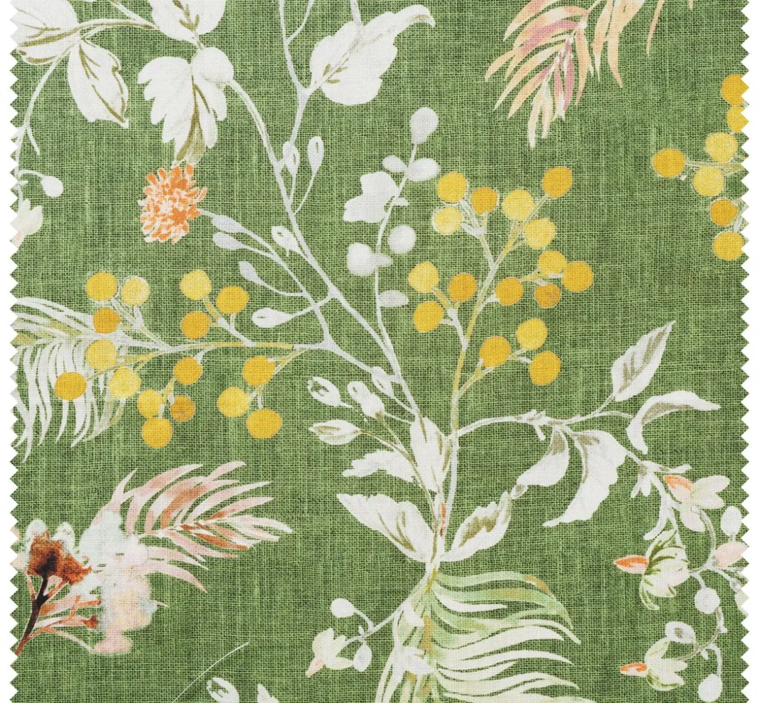 Globaltex Stoff Meterware|Dekostoff>Polyester-Stoff "Lana Green"