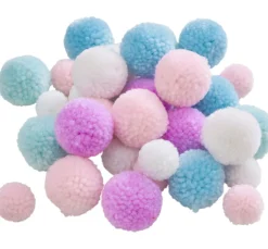 Kinder KNORR prandell Pompons|Bastelzubehör>Pompon-Mix "Pastell"