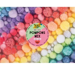 Kinder folia Pompons|Pompons Basteln>Pompons Mix Jumbo "Pastell"