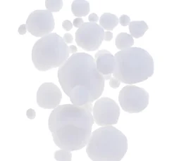 Kinder folia Pompons|Bastelzubehör>Pompons, Weiß