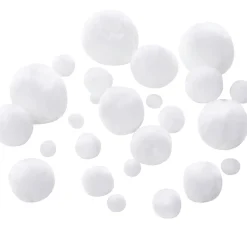 Kinder folia Pompons|Bastelzubehör>Pompons, Weiß