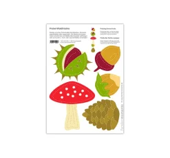 Kinder Familienmomente Papier-Bastelsets|Papier>Prickelvorlagen-Set "Herbstzauber"