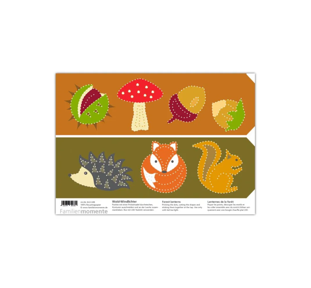 Kinder Familienmomente Papier-Bastelsets|Papier>Prickelvorlagen-Set "Herbstzauber"
