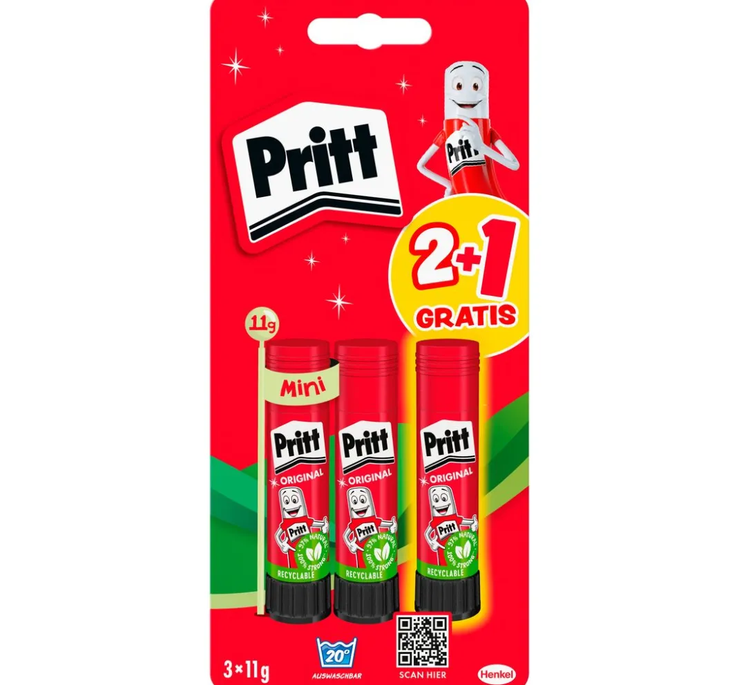 Pritt Kleber|Klebstoffe>Klebestifte 3x 11 g