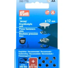 Prym Nieten & Ösen|Taschen-Design>Druckknöpfe Jersey, 12 mm, 20 Stück (de)