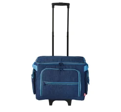 Prym Nähkästen|Nähmaschinen>Nähmaschinen-Trolley "Jeans"